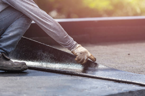 Professional Vapor Barrier Installation technician working in Caldwell, OH